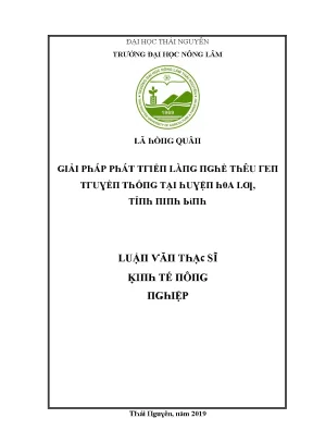 Giải pháp phát triển kinh tế tại Trường Đại học Nông Lâm