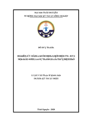 Đại học Thái Nguyên: Nghiên cứu và Phát triển Kỹ thuật Điện