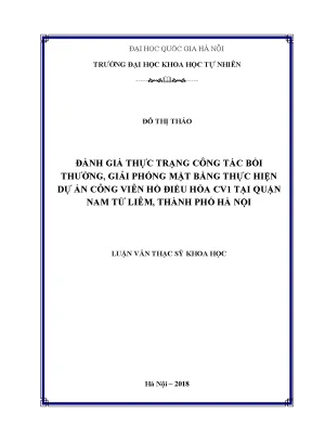 Đánh Giá Công Tác Bồi Thường và Giải Phóng Mặt Bằng Dự