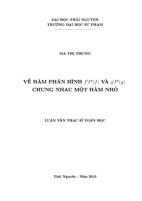 Nghiên cứu về hàm phân hình và tính chất của chúng