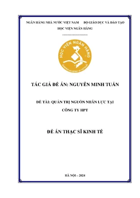 Quản Trị Nguồn Nhân Lực Tại Công Ty HPT: Giải Pháp Nâng