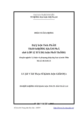 Khám Phá Tích Phân Cho Học Sinh Lớp 12