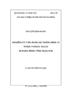 Phẫu Thuật Dị Dạng Máu: Kinh Nghiệm và Kết Quả
