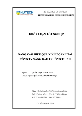 Nâng Cao Hiệu Quả Kinh Doanh Tại Công Ty Xăng Dầu Trường