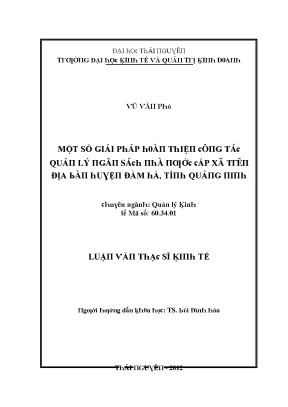 Quản lý kinh tế và giải pháp phát triển bền vững tại Đầm Hà