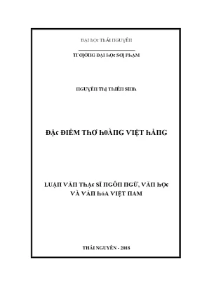 Đặc Điểm Thơ Hoàng Việt Hằng: Nghiên Cứu và Phân Tích