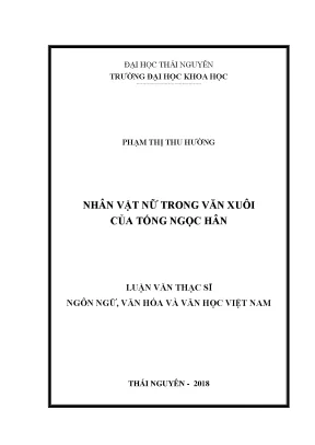 Nghiên Cứu Nhân Vật Nữ Trong Văn Xuôi Tống Ngọc Hân