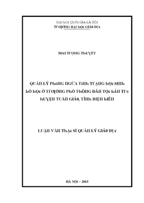 Quản Lý Giáo Dục Tại Đại Học Quốc Gia Hà Nội: Nghiên Cứu