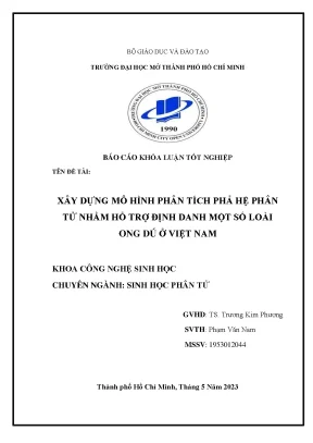 Mô Hình Phân Tích Phả Hệ Phân Tử Hỗ Trợ Định Danh Loài 