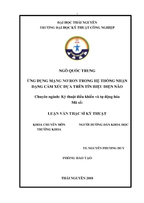 Ứng Dụng Mạng Nơ-Ron Trong Nhận Dạng Cảm Xúc Dựa Trên