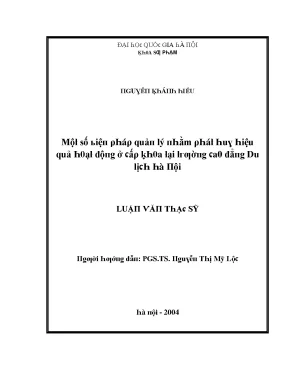 Quản Lý Du Lịch Hiệu Quả Tại Hà Nội