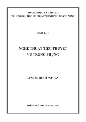 Nghiên Cứu Về Nghệ Thuật Tiểu Thuyết Của Vũ Trọng Phụng