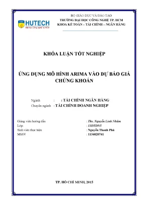 Dự Báo Giá Chứng Khoán Bằng Mô Hình ARIMA: Nghiên Cứu