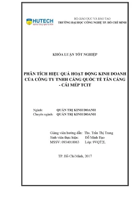 Phân Tích Hiệu Quả Kinh Doanh Tại Công Ty TNHH Cảng Quốc