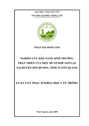 Nghiên Cứu Khả Năng Sinh Trưởng Của Tổ Hợp Ngô Lai Tại