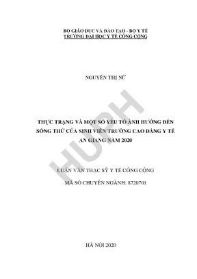 Thực Trạng Sống Thử Của Sinh Viên Trường Cao Đẳng Y Tế