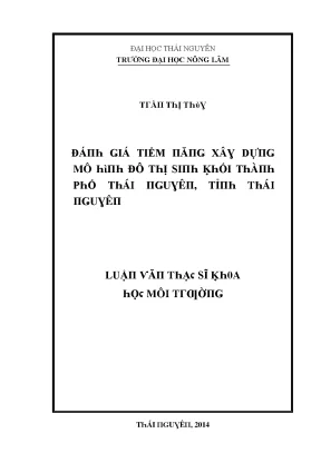 Đánh Giá Tiềm Năng Xây Dựng Mô Hình Đô Thị Sinh Khối Tại
