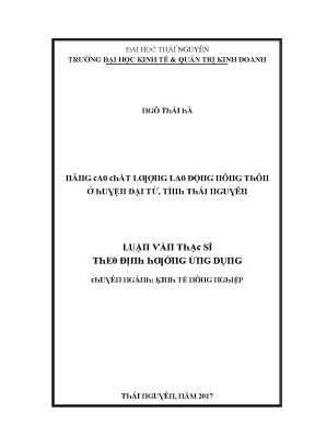Nghiên Cứu Kinh Tế Tại Trường Đại Học Kinh Tế & Quản Trị 