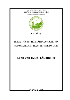 Trường Đại Học Nông Lâm Thái Nguyên: Đào Tạo Chất Lượng Cao
