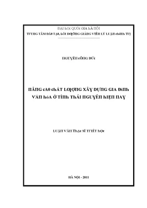 Nghiên cứu về Giải pháp phát triển bền vững tại Thái Nguyên
