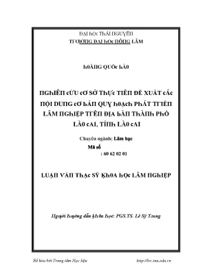 Đề Xuất Địa Phương Học Tại Đại Học Thái Nguyên