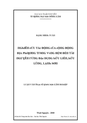 Tác động của cộng đồng địa phương đến tài nguyên rừng