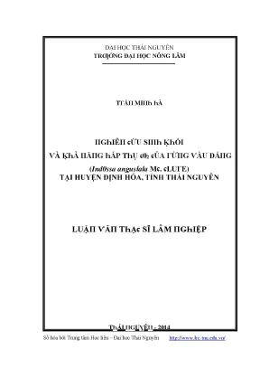 Nghiên cứu sinh thái và khả năng phát triển của cây