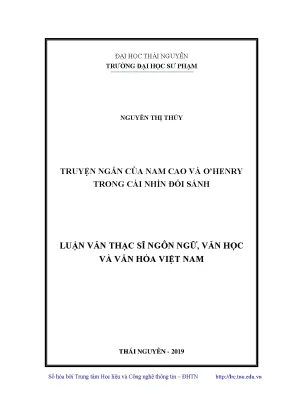 So Sánh Truyện Ngắn Nam Cao và O'Henry: Nghiên Cứu Văn