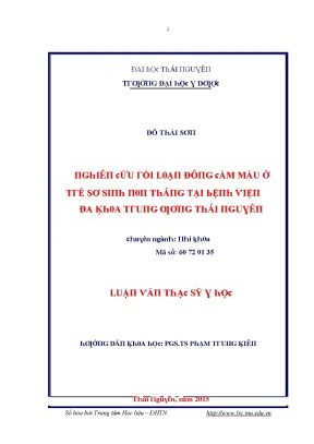 Đặc điểm gối lọn đông máu ở trẻ sơ sinh tại Bệnh viện Đa