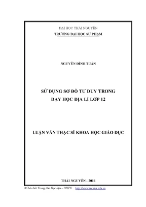 Sử Dụng Sơ Đồ Tư Duy Trong Dạy Học Địa Lí Lớp 12