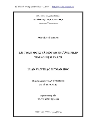 Nghiên Cứu Bài Toán Motz và Phương Pháp Tìm Nghiệm Xấp Xỉ