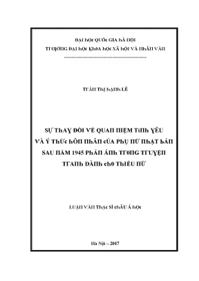 Sự Thay Đổi Quan Điểm Về Phụ Nữ Sau Năm 1945