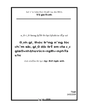 Nghiên cứu về ảnh hưởng của môi trường sống đến sự phát 