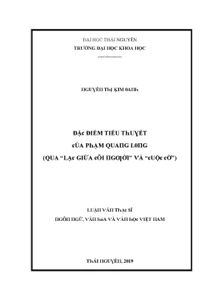 Nghiên Cứu Điểm Tiểu Thuyết Của Phạm Quang Long Qua Tác 