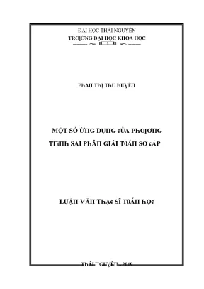 Nghiên Cứu Về Phương Pháp Giải Toán Số Ứng Dụng Tại