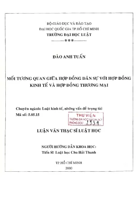 Mối Tương Quan Giữa Hợp Đồng Dân Sự, Hợp Đồng Kinh Tế và 