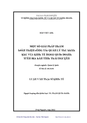 Giải pháp nâng cao quản lý thu bảo hiểm xã hội khu vực