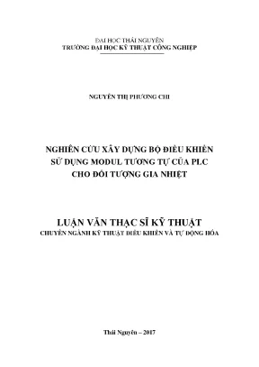 Nghiên Cứu Bộ Điều Khiển PLC Cho Hệ Thống Gia Nhiệt
