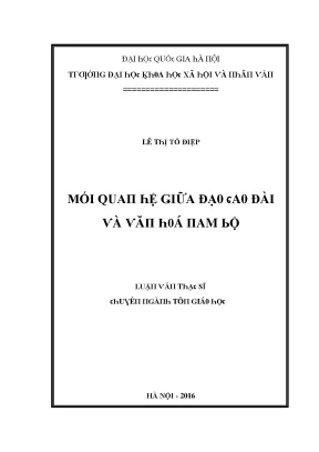 Mối Quan Hệ Giữa Đại Học Quốc Gia Hà Nội và Luận Văn Xã 