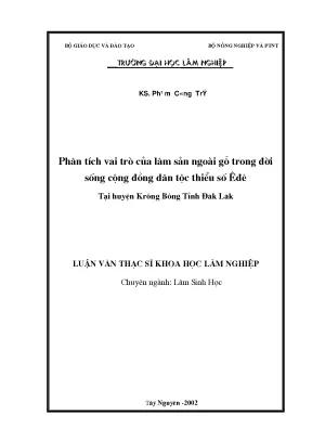 Phân Tích Vai Trò Của Lâm Sản Ngoài Gỗ Trong Đời Sống