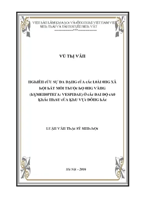 Nghiên Cứu Đặc Điểm Sinh Thái Của Loài Bắt Mồi Ở Việt Nam