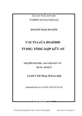 Vai trò của đianion trong tổng hợp hữu cơ