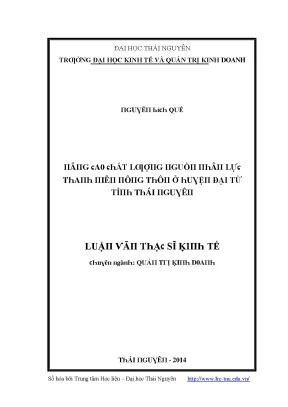 Nâng cao chất lượng nguồn nhân lực thanh niên nông thôn