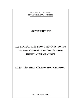 Ứng Dụng Phần Mềm Fathom Trong Dạy Học Xác Suất Thống Kê