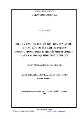 Giải Quyết Vấn Đề Môi Trường Trong Giáo Dục Vật Lý