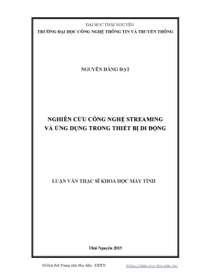 Nghiên Cứu Công Nghệ Streaming và Ứng Dụng Trên Thiết Bị
