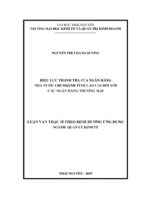 Hiệu Lực Thanh Tra Ngân Hàng Nhà Nước Tại Lào Cai: