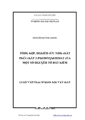 Khám Phá Đất Hiếm Tại Đại Học Thái Nguyên