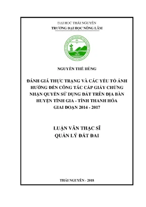Đánh Giá Công Tác Cấp Giấy Chứng Nhận Quyền Sử Dụng Đất