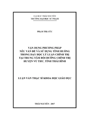 Vận Dụng Phương Pháp Nêu Vấn Đề và Tình Huống Trong Dạy 